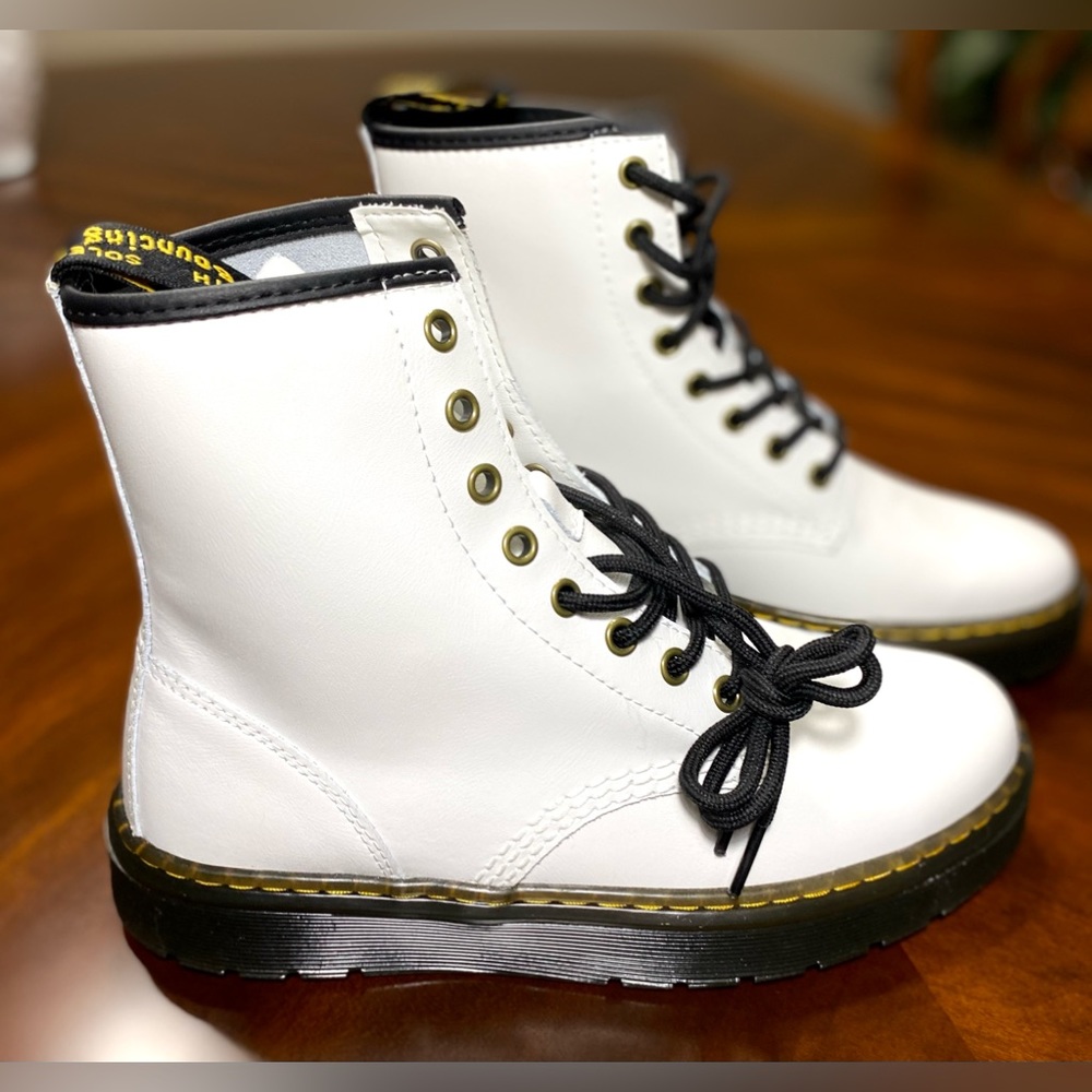DR. MARTENS White Zavala Boots - Picture 6 of 15